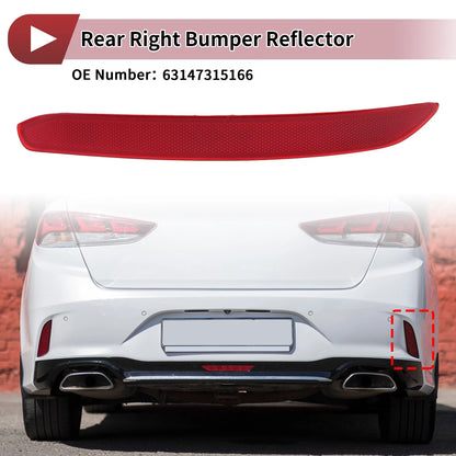 Rear Right Bumper Reflector No.63147315166 for BMW 3 Series GT (2013–2016)