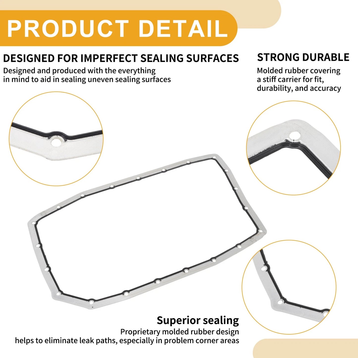 Transmission Filter Oil Pan Gasket for Ford F-150 (2009–2020) No.6L2Z7A191BA