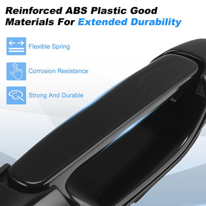 Exterior Door Handle No. 69220-08010-A0 for Toyota Sienna (1998–2003) Black 1 Pair