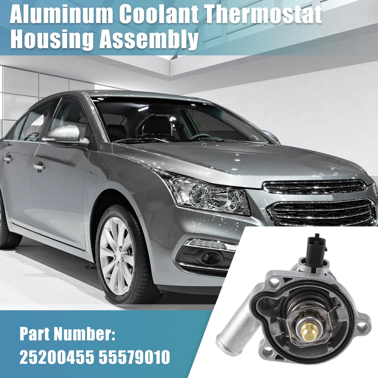 Aluminum Engine Coolant Thermostat Housing for Chevy Cruze, Buick (2011–2019)