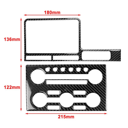 RHD Central Control Navigation Panel Cover Trim for Nissan GTR R35 (2008–2016) Red
