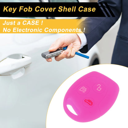 Magenta Car Key Case for Ford Courier (2016–2023) - 3 Buttons