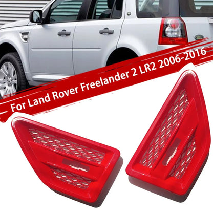 Red Side Fender Air Vent Grill Cover for Land Rover Freelander 2 LR2 (2006–2016)