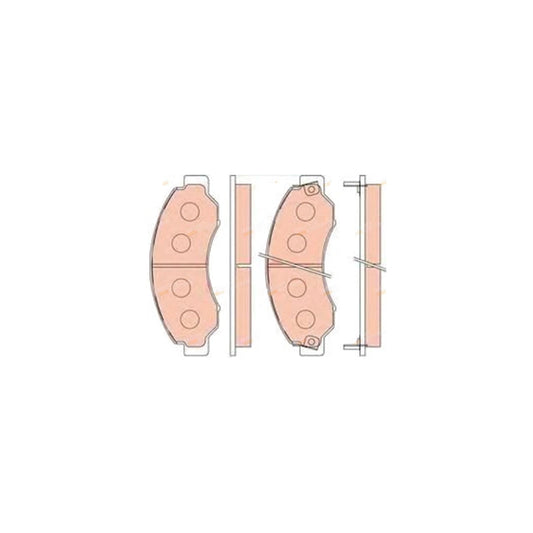 Front Disc Brake Pad Set for Nissan Civilian Bus (1999–2010)