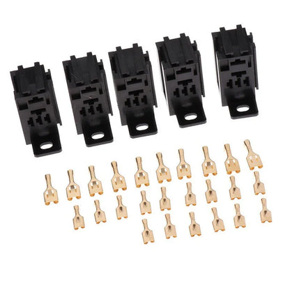 5pcs 12V/24V 60AMP 5-Pin Relay Socket