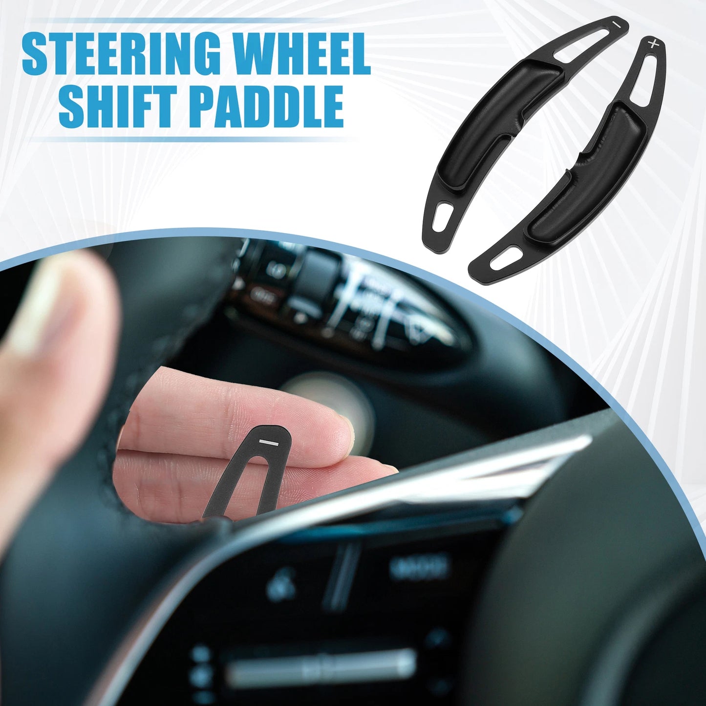 Set of 2 Steering Wheel Shift Paddle Covers for Porsche Cayenne (2011–2018)