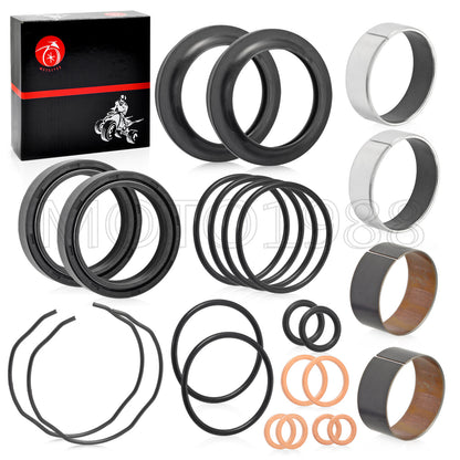 Fork Bushing Dust Oil Seals Kit for Suzuki GSX-R600 GSX-R750 GSF1200 (2001–2008)