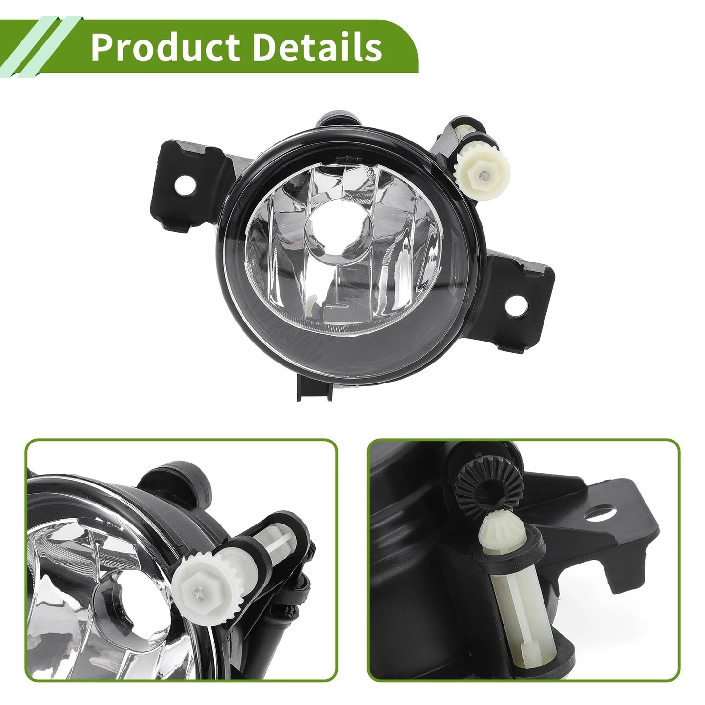 1 Pc Right Fog Light Grill for BMW X5 (2011–2013) No. 63177224644 Clear