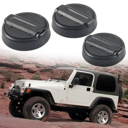 Abrasion Proof Silicone Backed Magnetic Keyhole Covers for Jeeps (2018–2024)