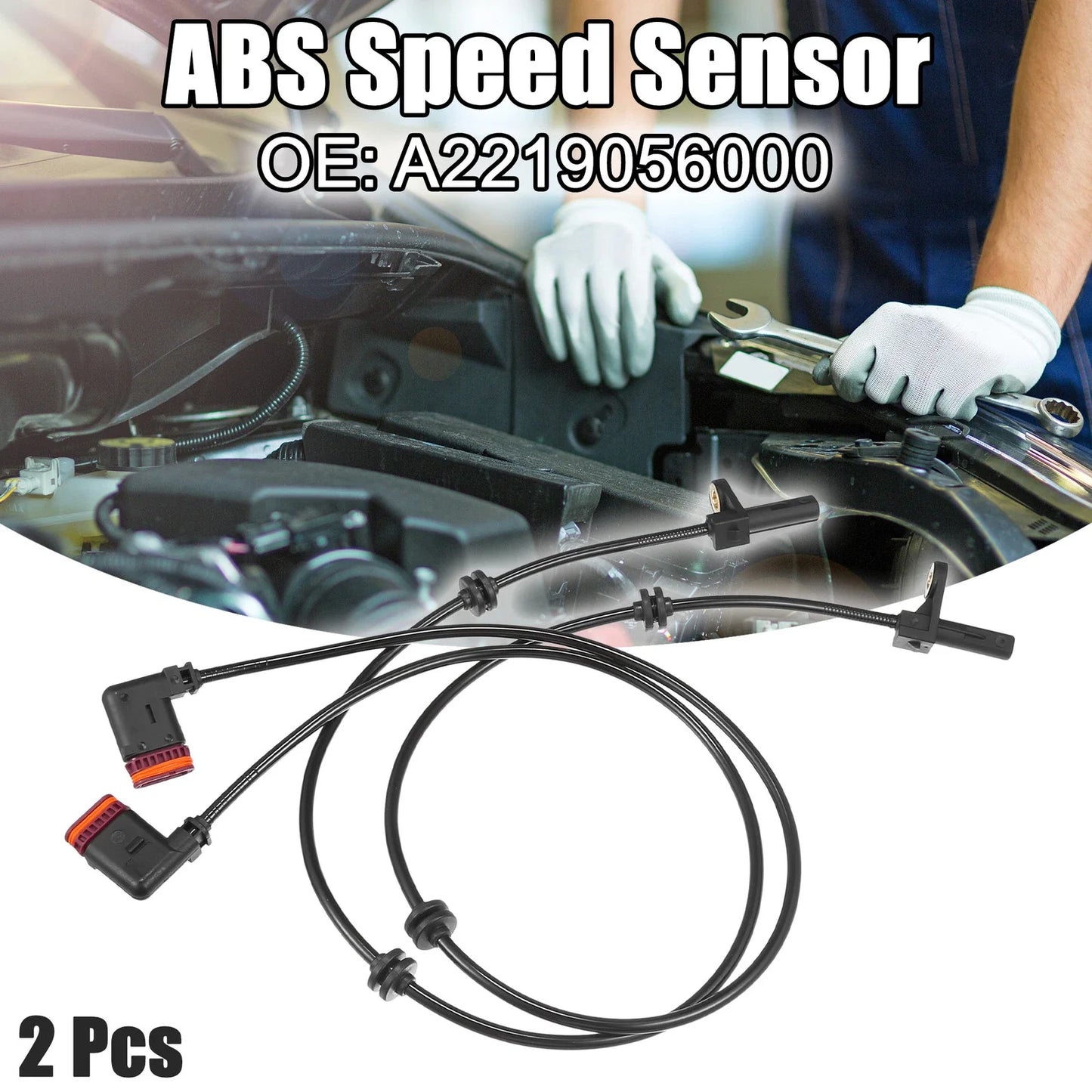 2 x Rear Left Right ABS Sensors for Mercedes-Benz S63 AMG (2014-2020)