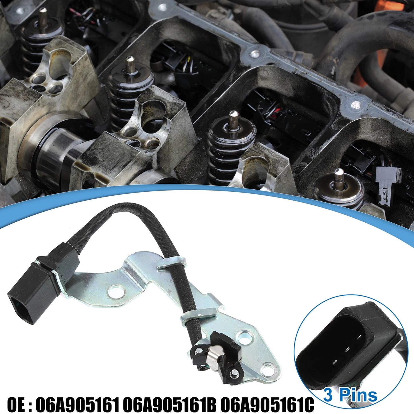 Camshaft Position Sensor 06A905161 for VW Golf (1999–2006) 2.0L