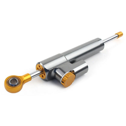 Universal Adjustable Steering Damper for Motorcycle - Gray Gold