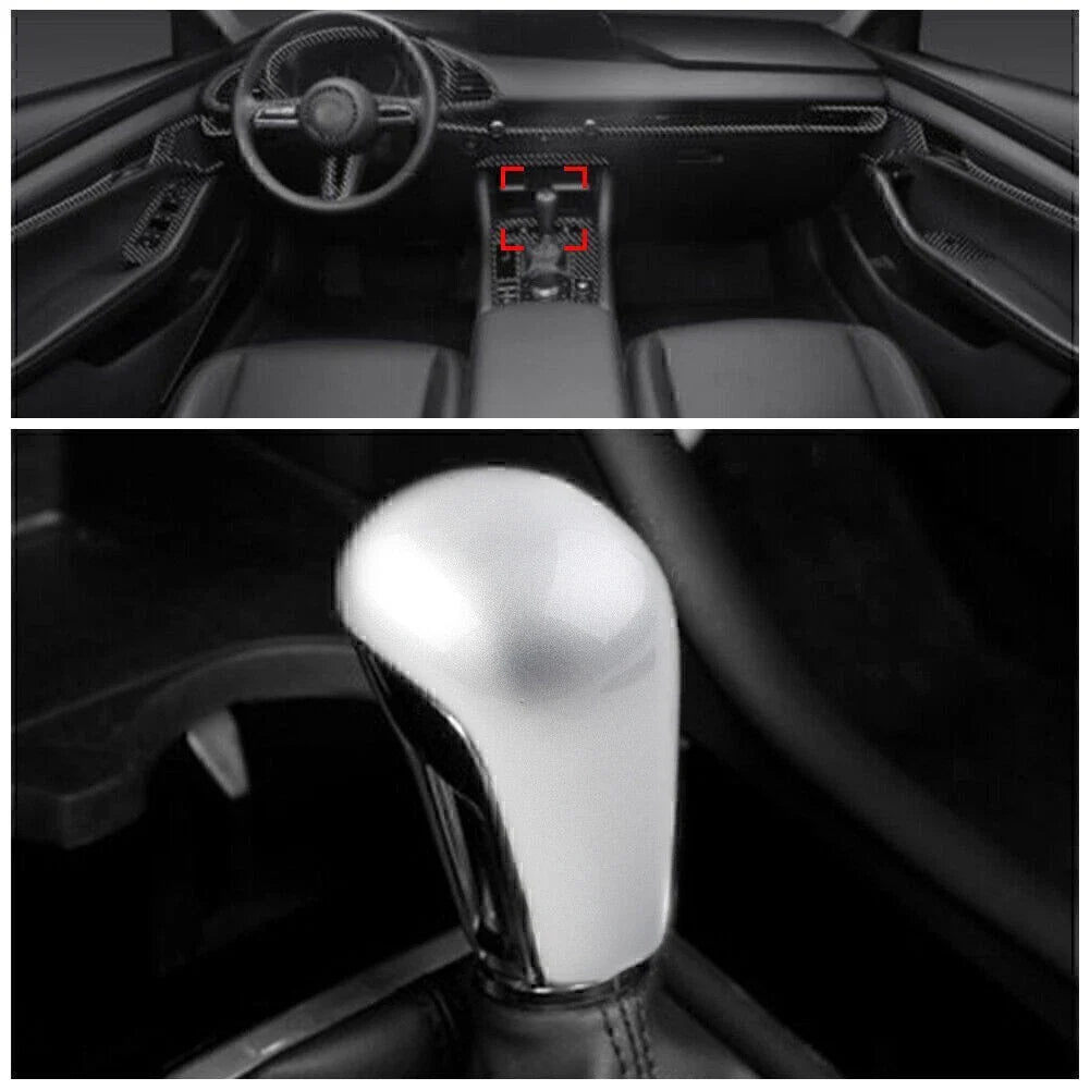 Mazda 3 Axela Silver Console Gear Shift Knob Cover Trim (2020-2021)
