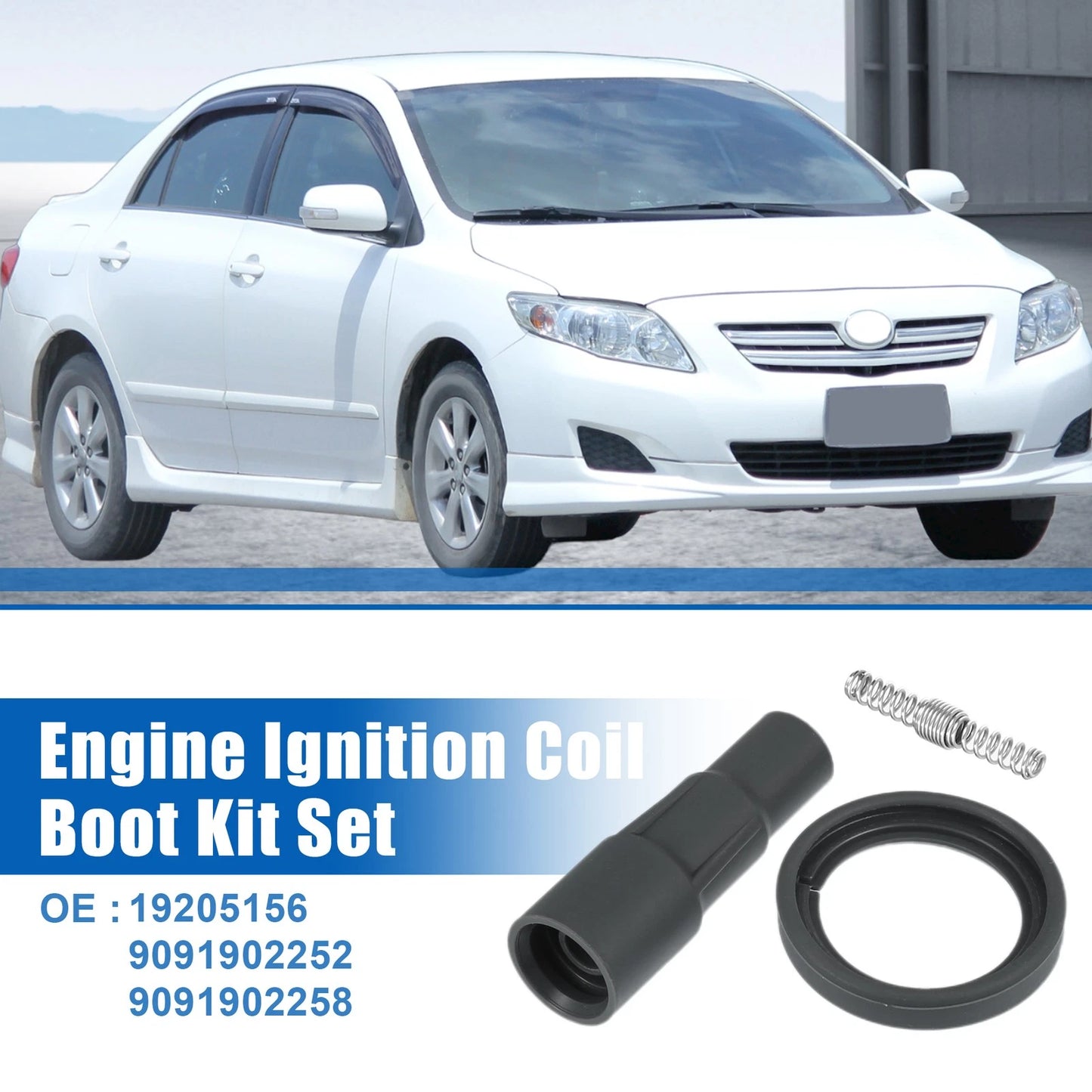 Set of 4 Ignition Coil Boot Kit No.19205156/9091902252/9091902258 for Toyota