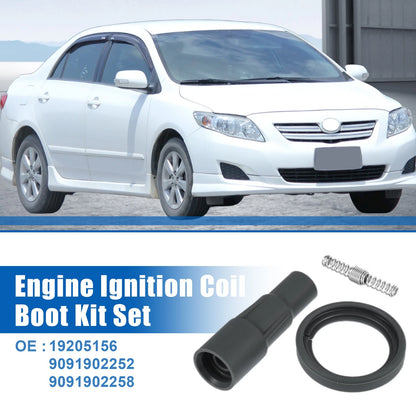 Set of 4 Ignition Coil Boot Kit No.19205156/9091902252/9091902258 for Toyota