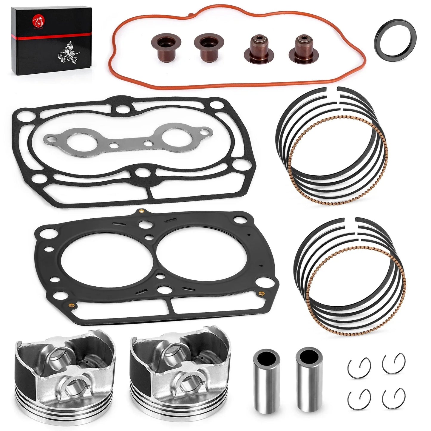 Top End Gasket Piston & Ring Set Kit for Polaris Ranger (2010–2014)