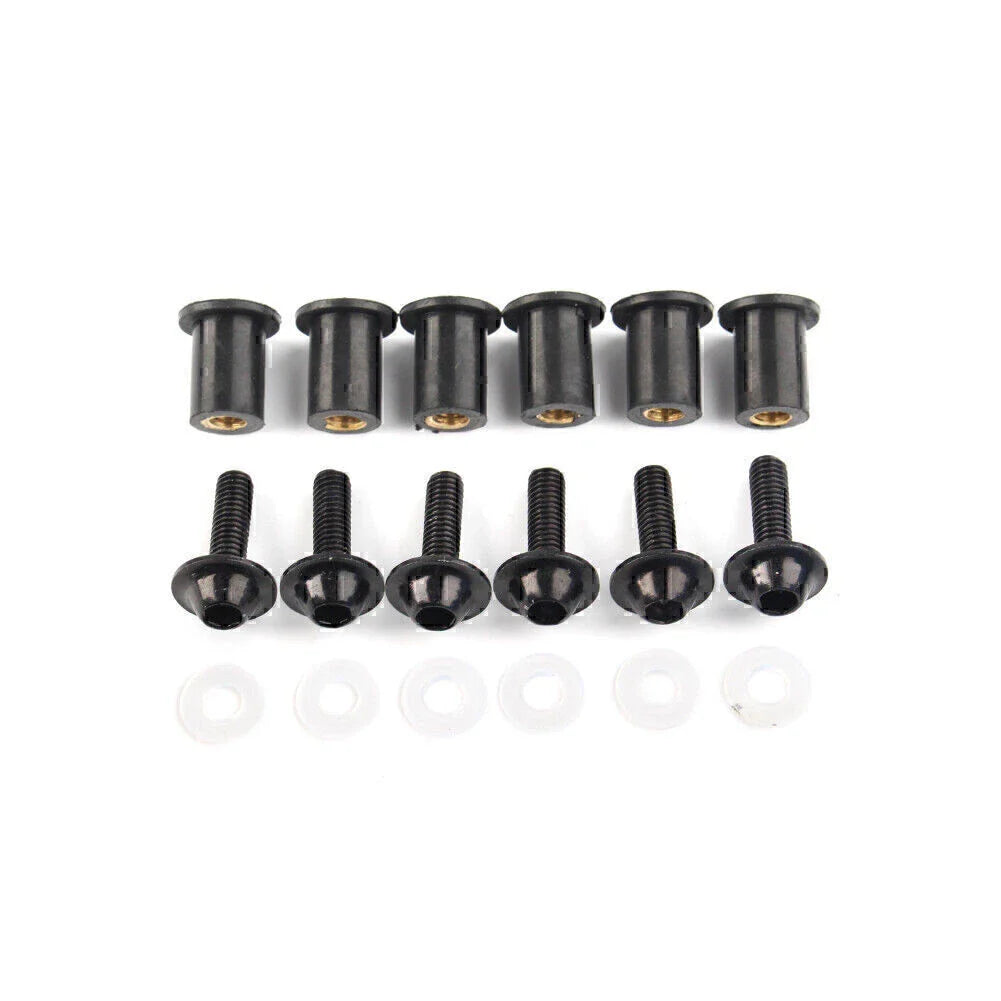 Windscreen Fixing Kit Black Bolts for Honda CBR250 300 650 900