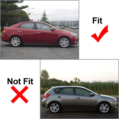 6 x Silver Pillar Post Window Cover Trim for Kia Forte K3 (2009-2012)
