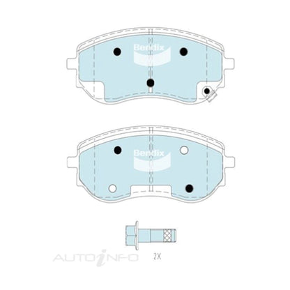 Set of 4 Front Disc Brake Pads for Mercedes-Benz X220d (2017–2018)