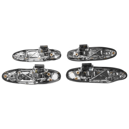 Set of 4 Chrome Door Handles for Toyota Landcruiser (1998–2007)