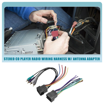 Stereo CD Player Radio Wiring Harness & Antenna Adapter for VW (1980-Present)