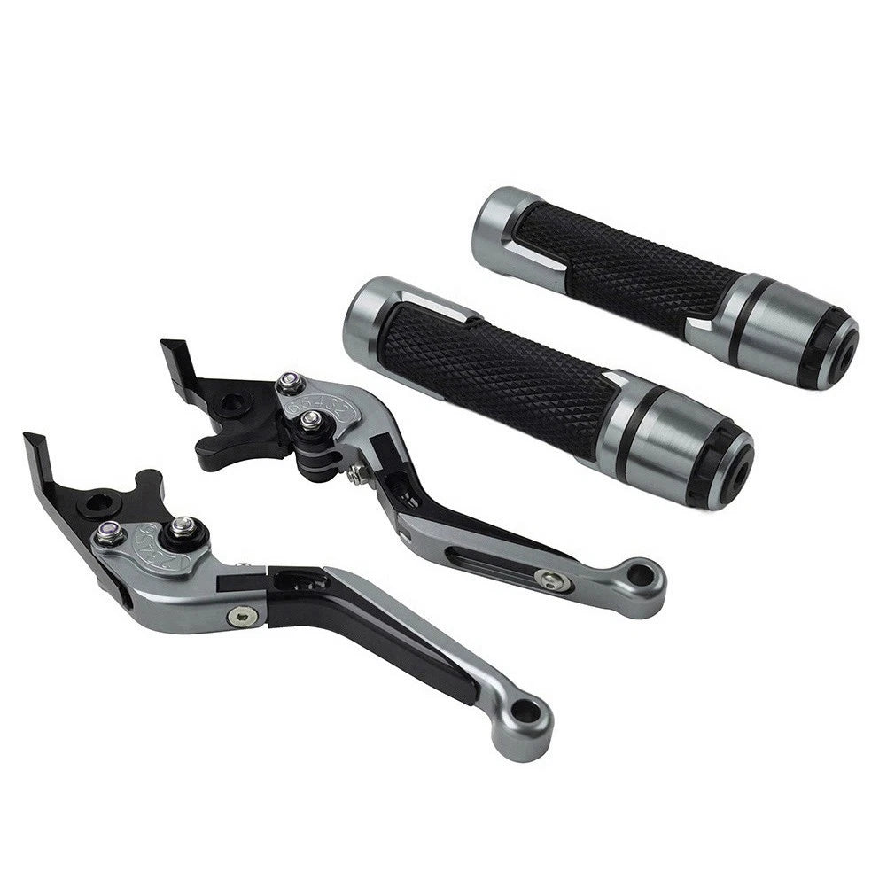 Adjustable Brake Clutch Lever Handlebar Grips for Kawasaki ZX6R ZX10R (2000–2023)