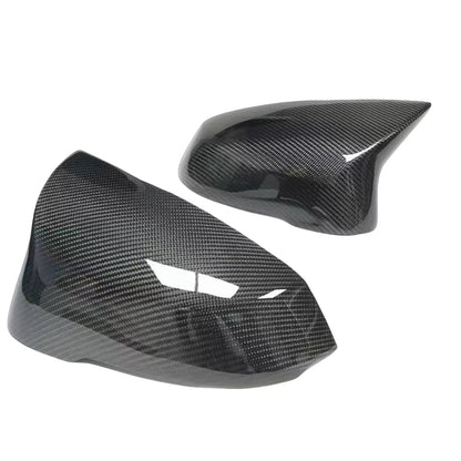 1 Pair Rear View Mirror Cover for BMW X1 U11 U12 (2023-2024) Carbon Fiber