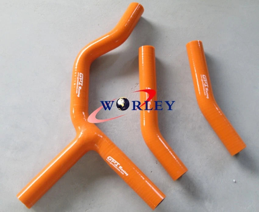Silicone Radiator Hose for KTM 250SX 2003–2006 (Orange)