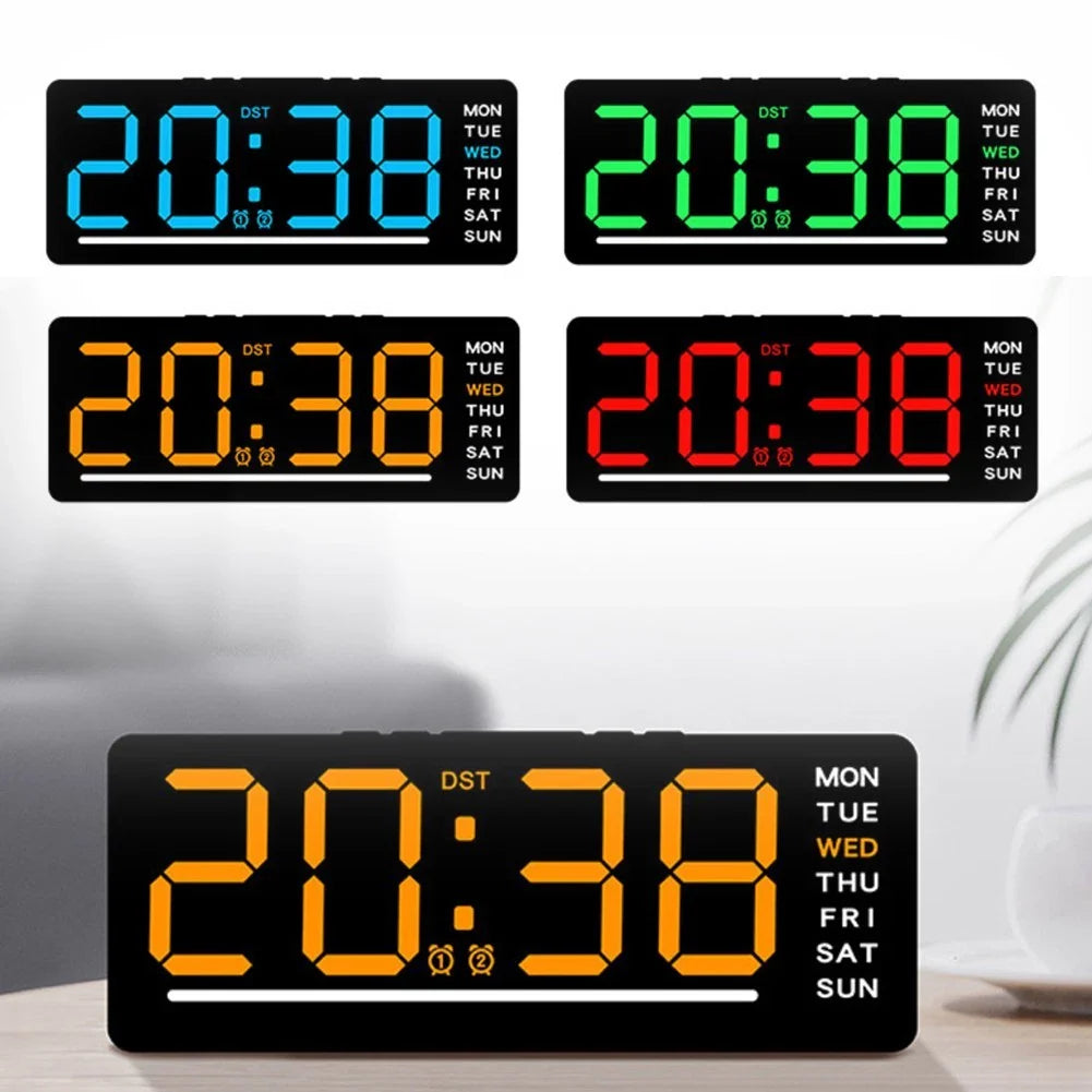 Digital Alarm Clock Multi-Function LED Display for Cars Yachts RV Home