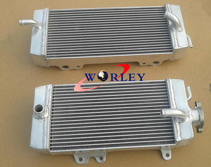 Aluminum Radiator + Green Hose for Kawasaki KXF250 KX250F (2009-2011)