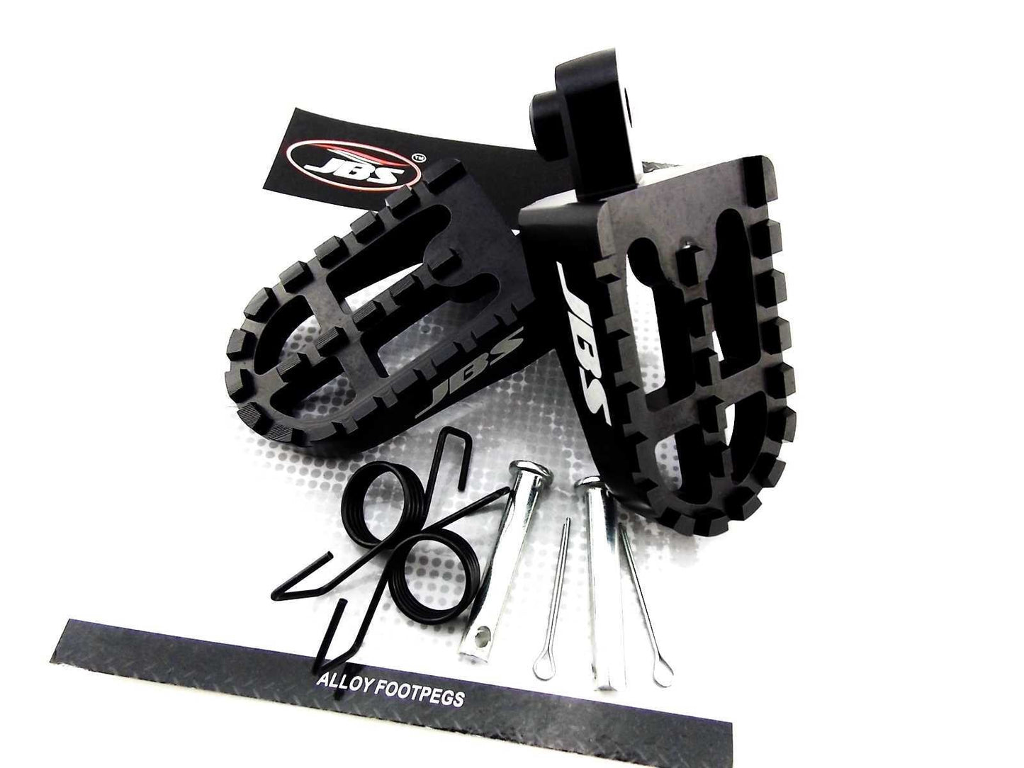 Set of 2 Black CNC Billet Alloy Foot Pegs for Yamaha TTR90 (2001–2007)