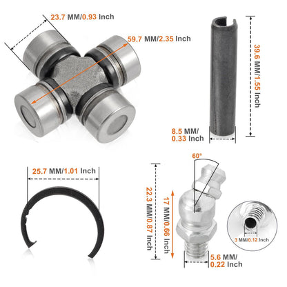 Set of 2 Driveshaft U-Joints for Polaris RZR XP 1000 (2015–2018)