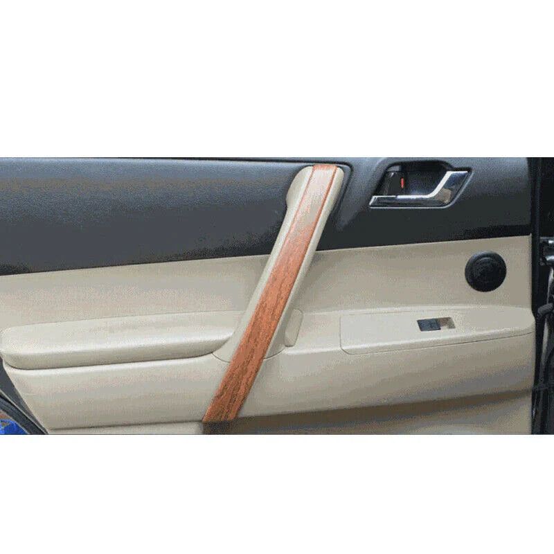 Door Armrest Door Handle Cover Trim Wood Grain for Toyota Highlander (2008–2013)