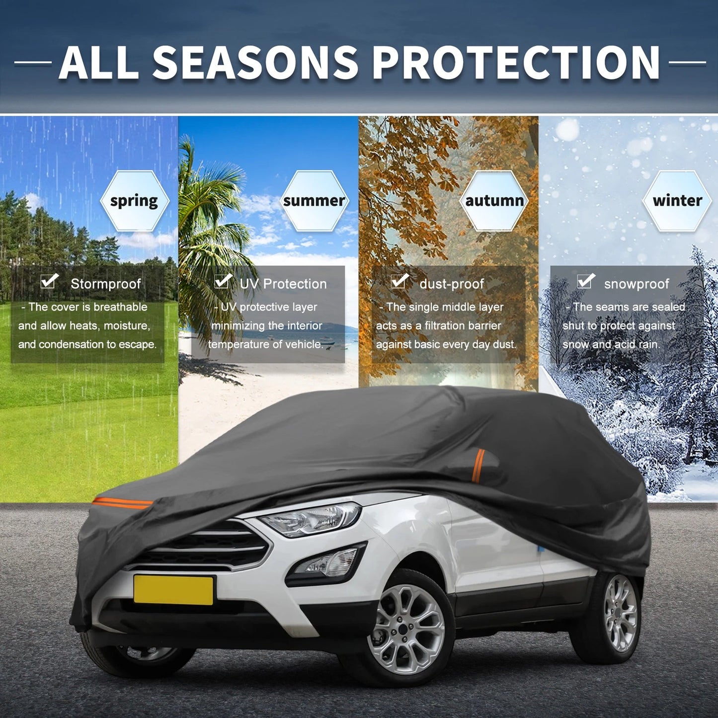 Waterproof PEVA Car Cover for Ford Ecosport (2013–2020)