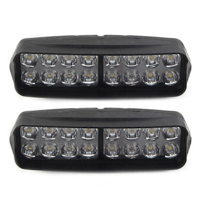 16-LED Motorcycle Headlight Fog Light 2400Lm for UTV ATV