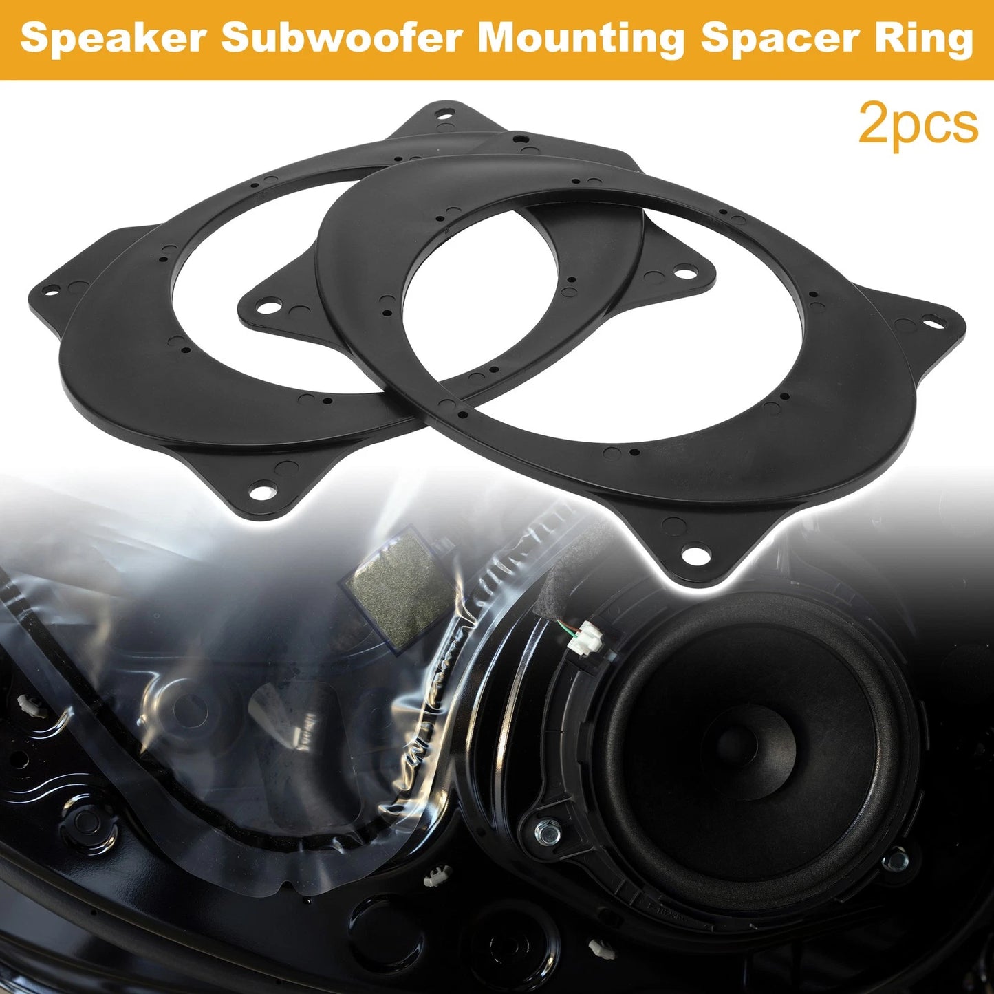 2X Speaker Spacer Ring Tweeter Adapter for Toyota Corolla (2007–2018)