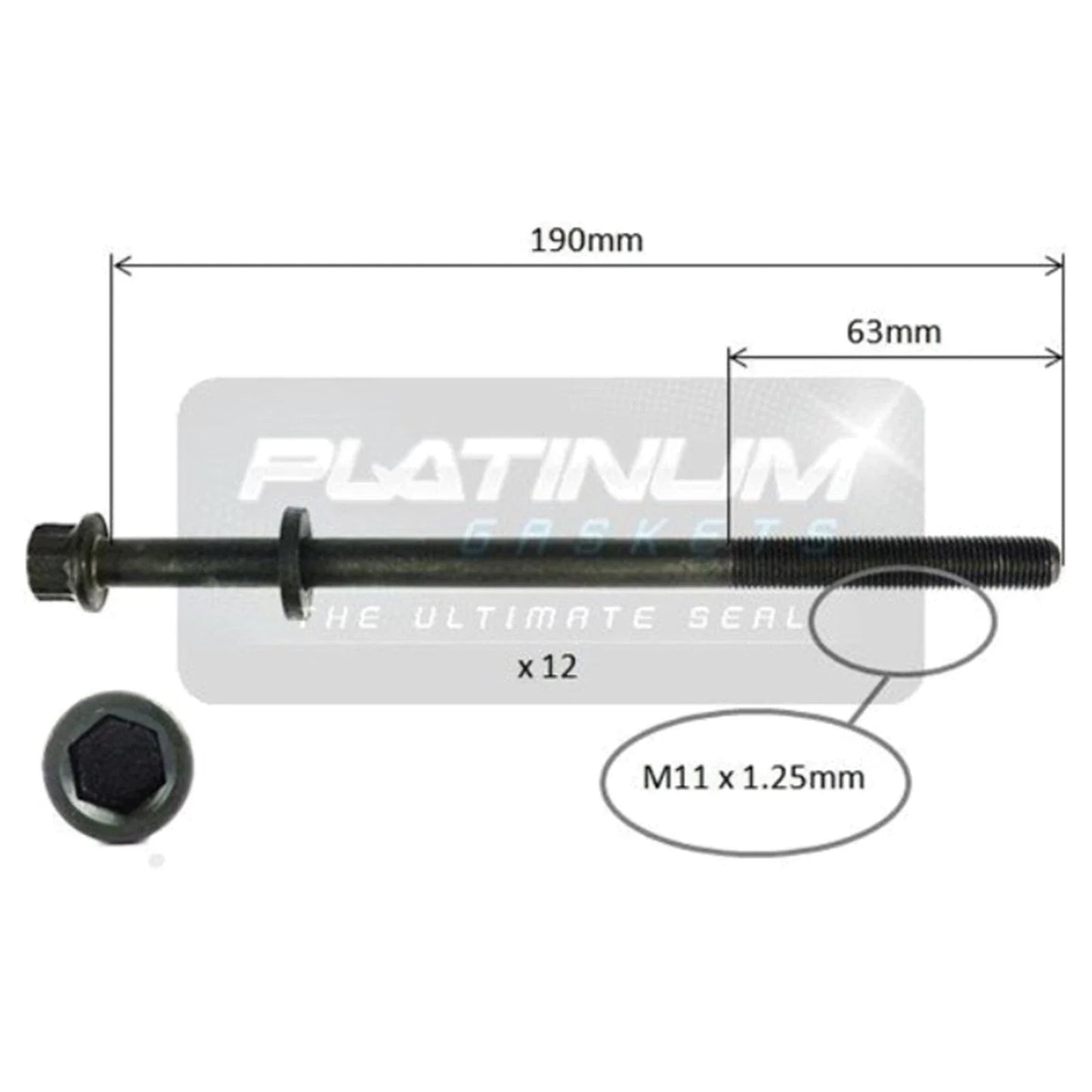 Cylinder Head Bolt Set for Subaru Forester SF 4cyl 2.0L EJ20J (1997 - 1998)