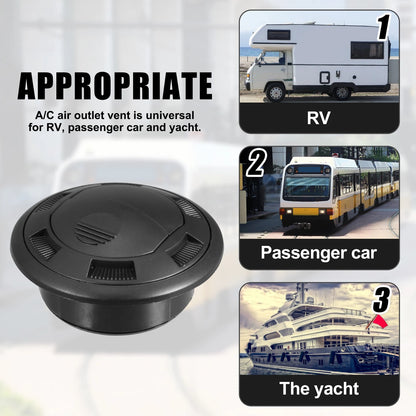 Set of 4 AC Air Outlet Vent Louvers for RV Boat (72mm)