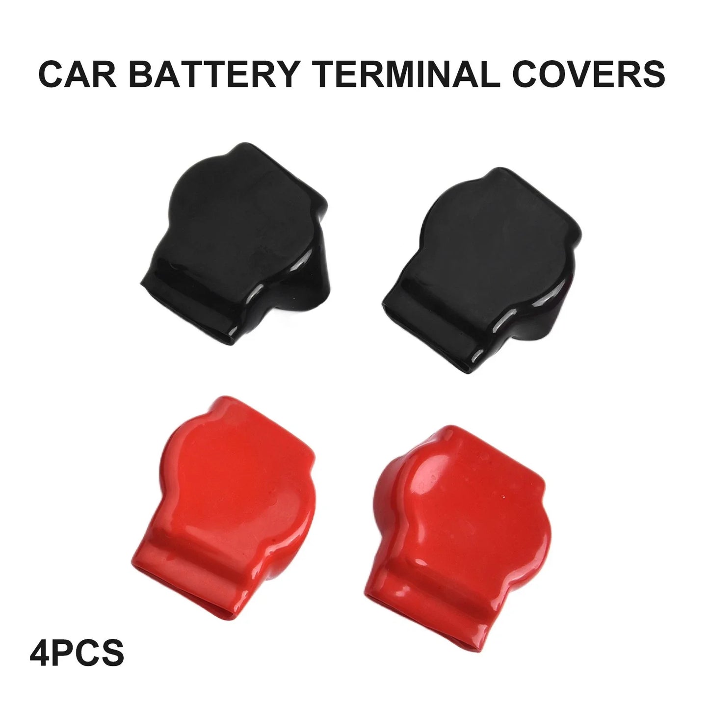 4 x Battery Terminal Rubber Covers for Cars Motorcycles Trucks
