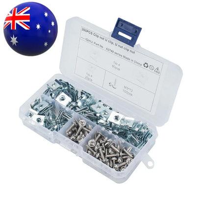 200 x U Nuts Fasteners for Car Interior Trim - Speed Fasteners (All Years)