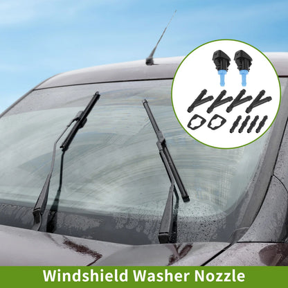 Windshield Washer Nozzle & Hose Connector for Ram (2013-2023) - 1 Set