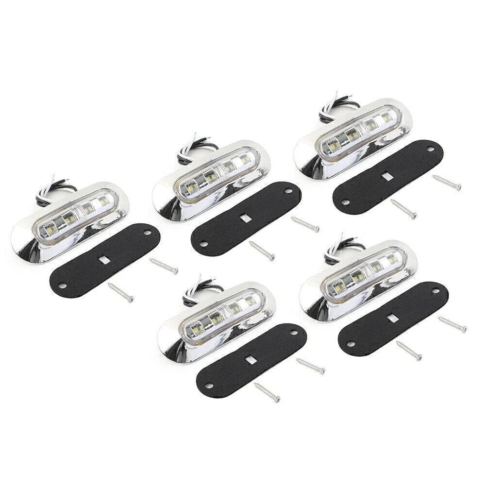 5 x LED Side Clearance Marker Lights for Truck Trailer Pickup 12V 24V