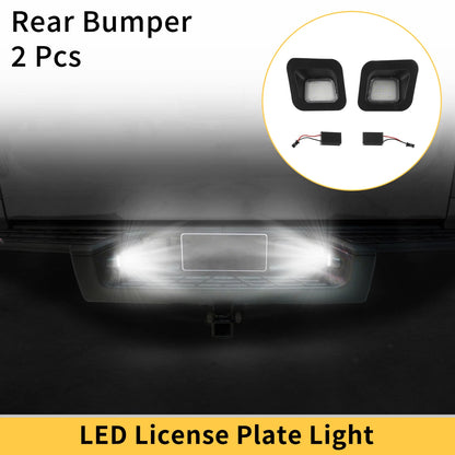 2pcs License Plate Light for Dodge Ram 1500 2500 3500  White Lens