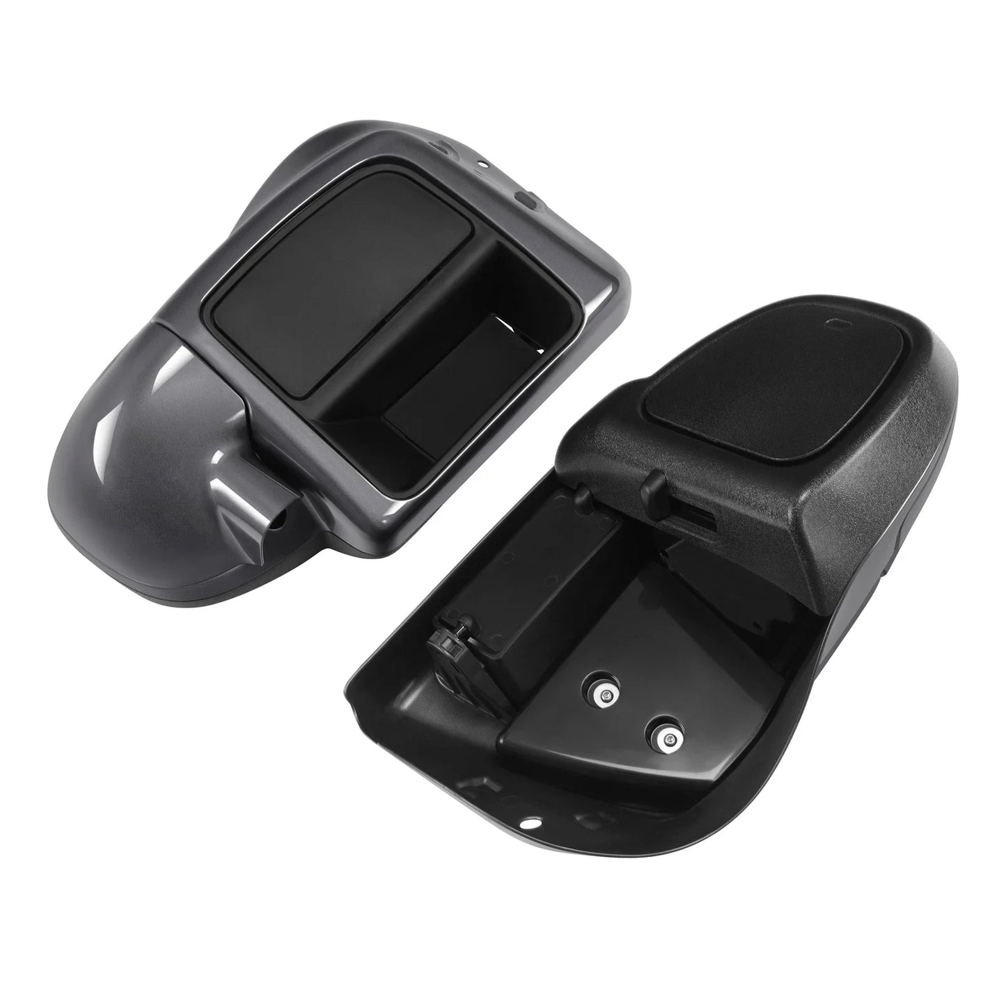 Lower Vented Fairings for Harley Touring (2014-2025) Gauntlet Gray Metallic