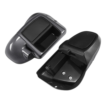 Lower Vented Fairings for Harley Touring (2014-2025) Gauntlet Gray Metallic