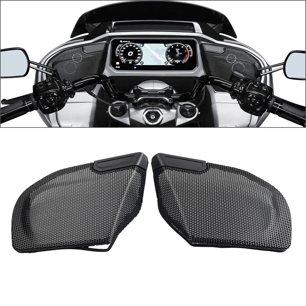 8mm Chrome Rear View Mirrors for Harley Touring Street Road Glide