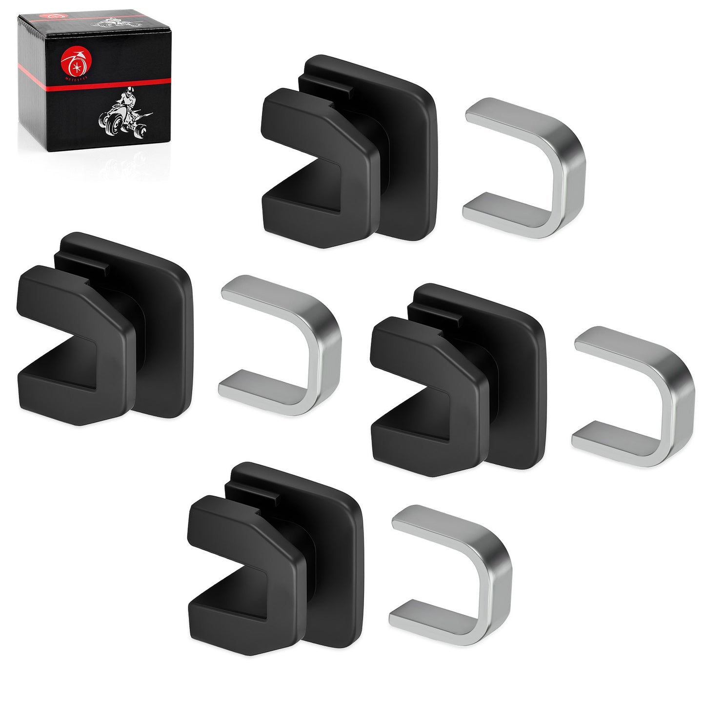 Set of 4 Primary Clutch Sliders with Spacer for Yamaha Rhino 660 (2004–2007)