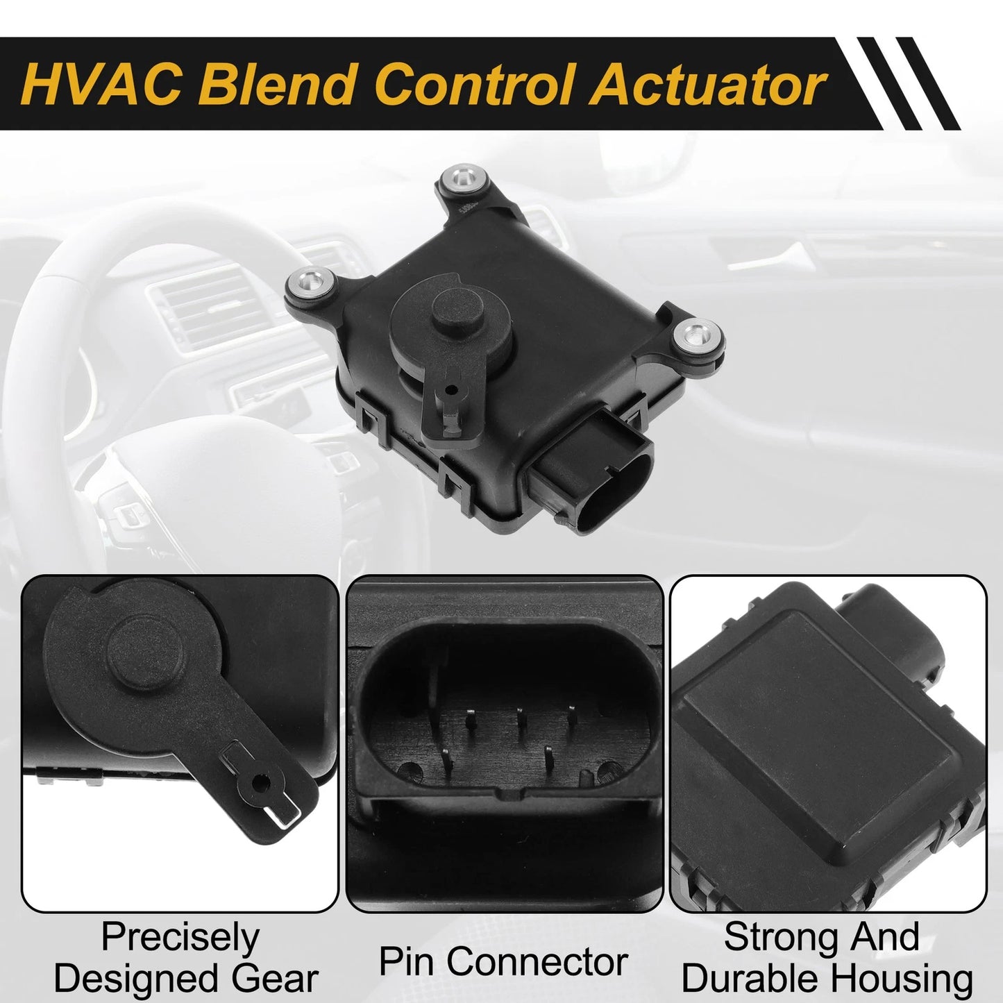 HVAC Heater Blend Door Actuator for Volkswagen Jetta (1999–2005) 1J1907511C