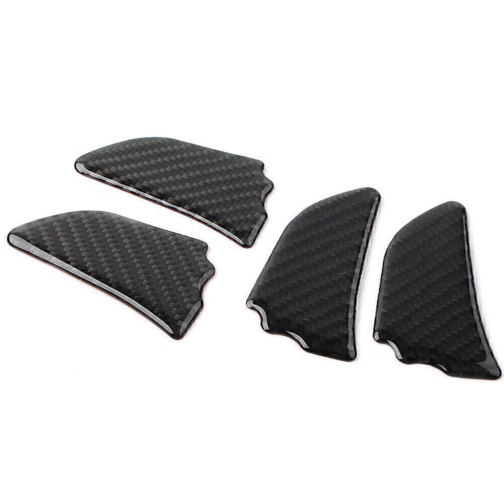 4 x Carbon Fiber Interior Door Bowl Cover Trim for Subaru Forester (2013-2018)
