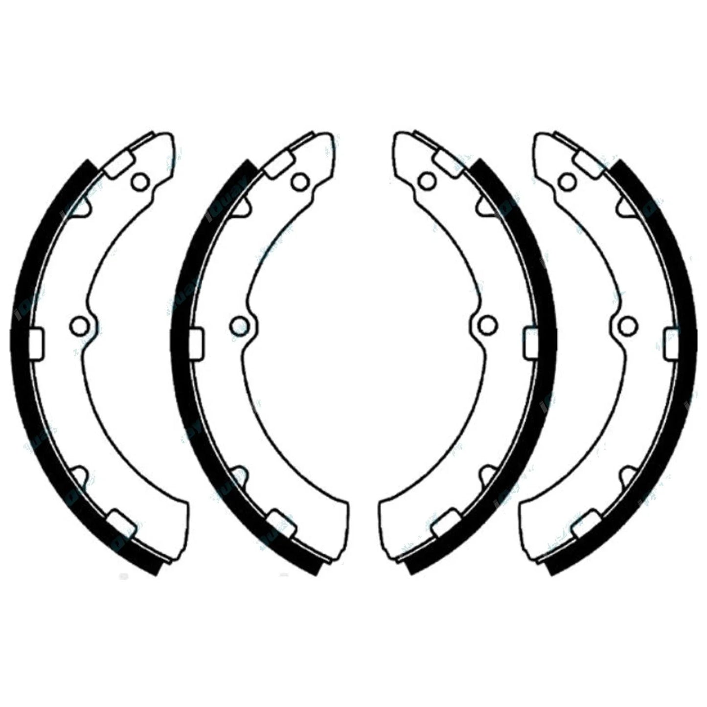 Rear Brake Shoe Set for Toyota Coaster BB50R 4.1L 15B-FTE (2003-2006)